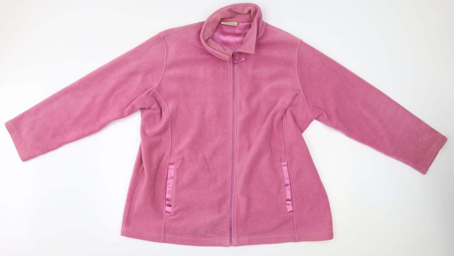 Victoria Taylor Womens Pink   Full Zip Sweatshirt Size 24