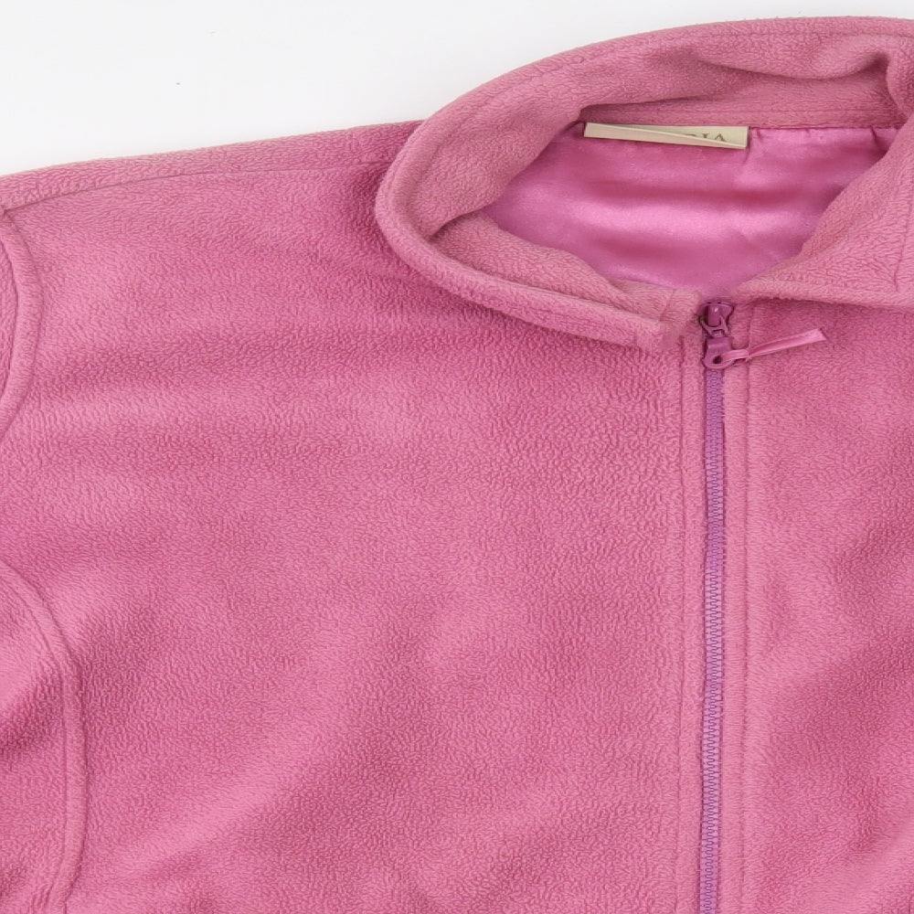 Victoria Taylor Womens Pink   Full Zip Sweatshirt Size 24
