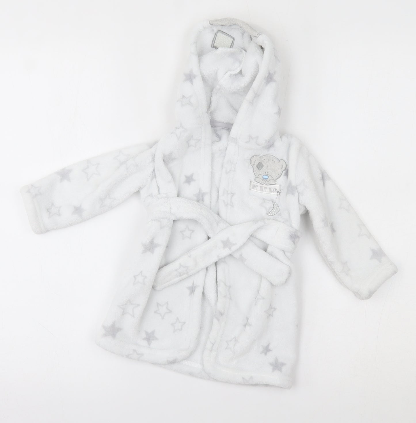 George Baby White    Robe Size 9-12 Months  - ears hood