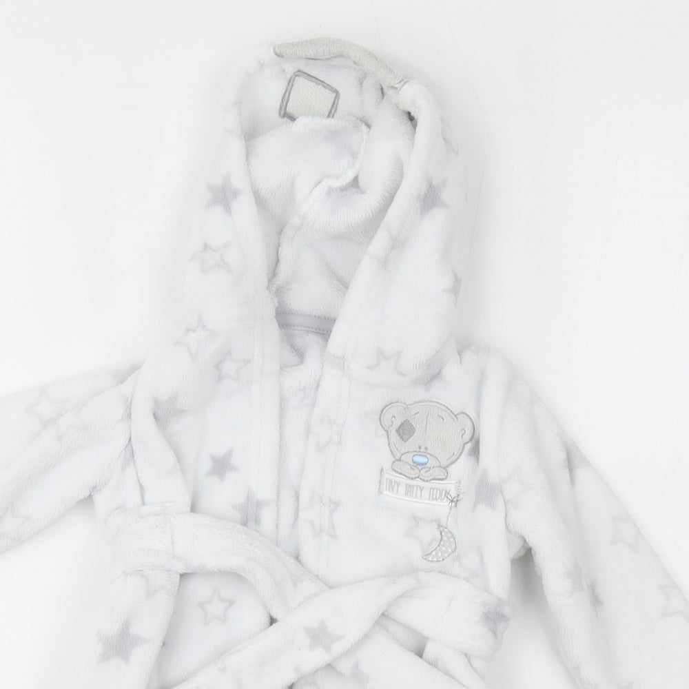 George Baby White    Robe Size 9-12 Months  - ears hood