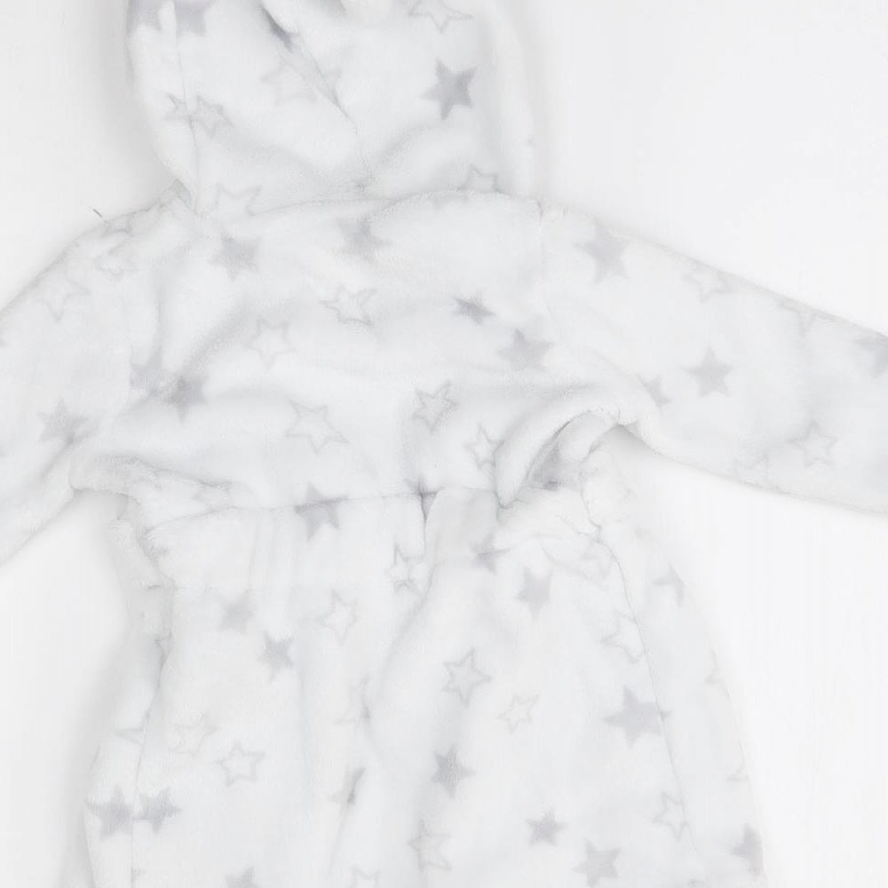 George Baby White    Robe Size 9-12 Months  - ears hood