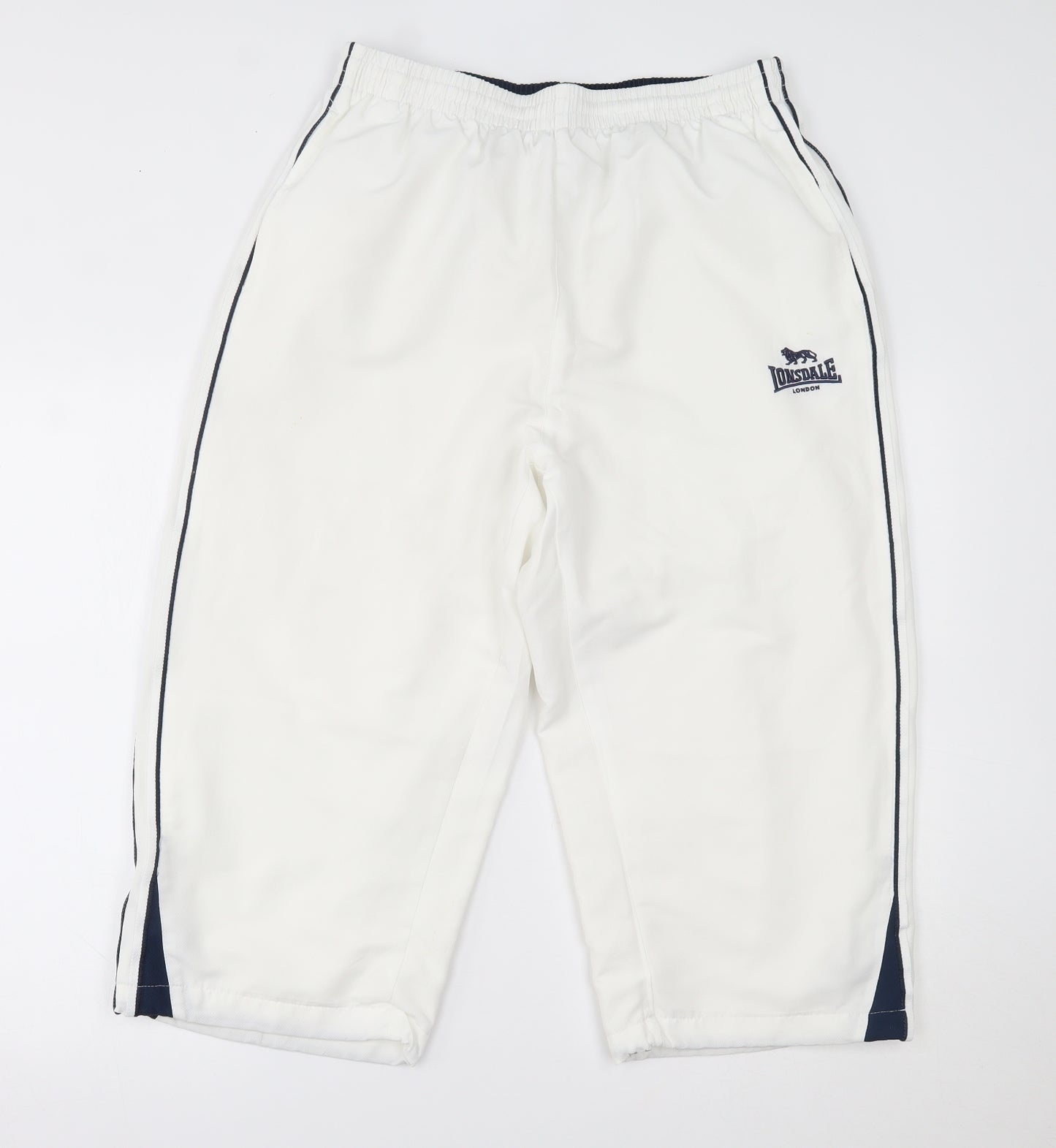 Lonsdale Mens White   Sweatpants Trousers Size XL L20 in