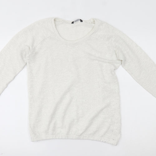 George Womens White   Pullover Jumper Size 10