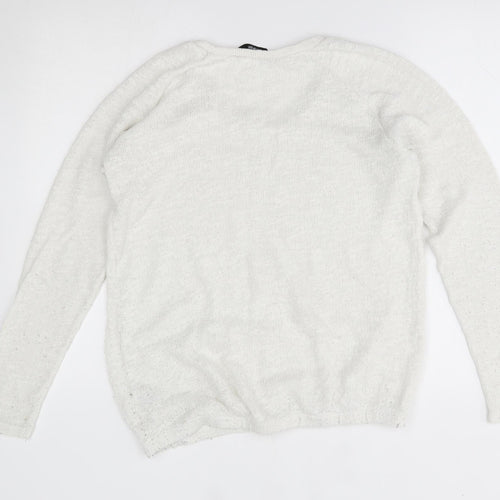 George Womens White   Pullover Jumper Size 10