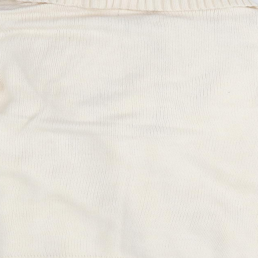 F&F Womens White   Cardigan Jumper Size 14