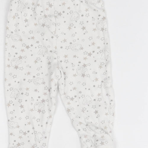 George Baby White    Pyjama Pants Size 9-12 Months  - star pattern