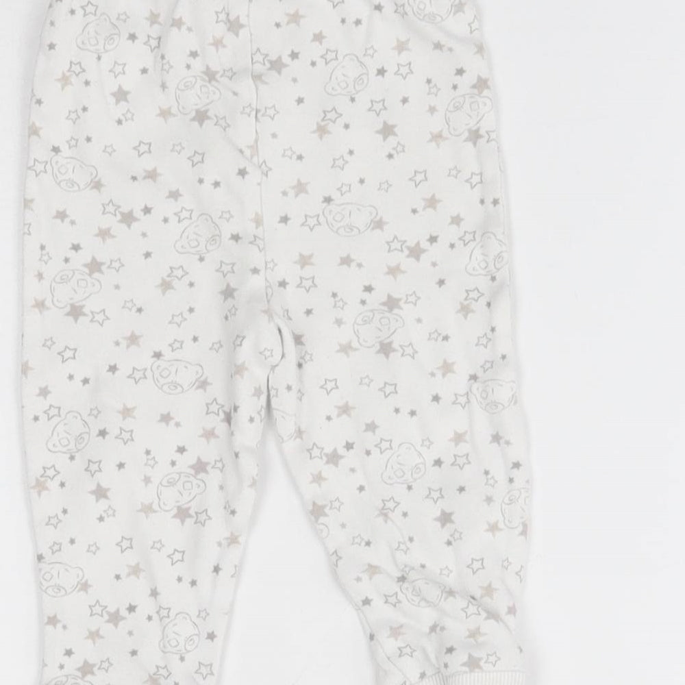 George Baby White    Pyjama Pants Size 9-12 Months  - star pattern