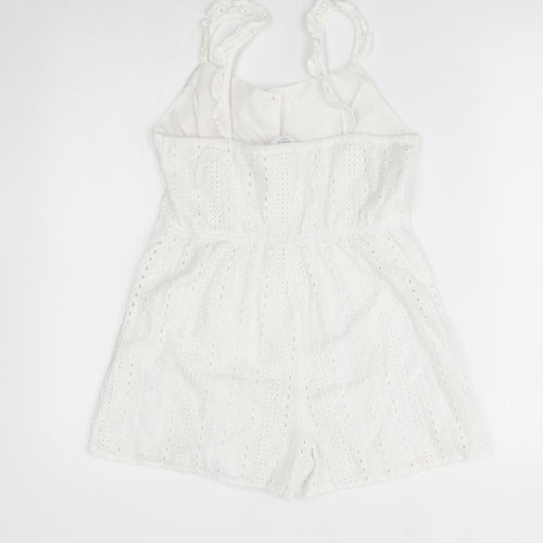 Primark Girls White   Romper One-Piece Size 10-11 Years