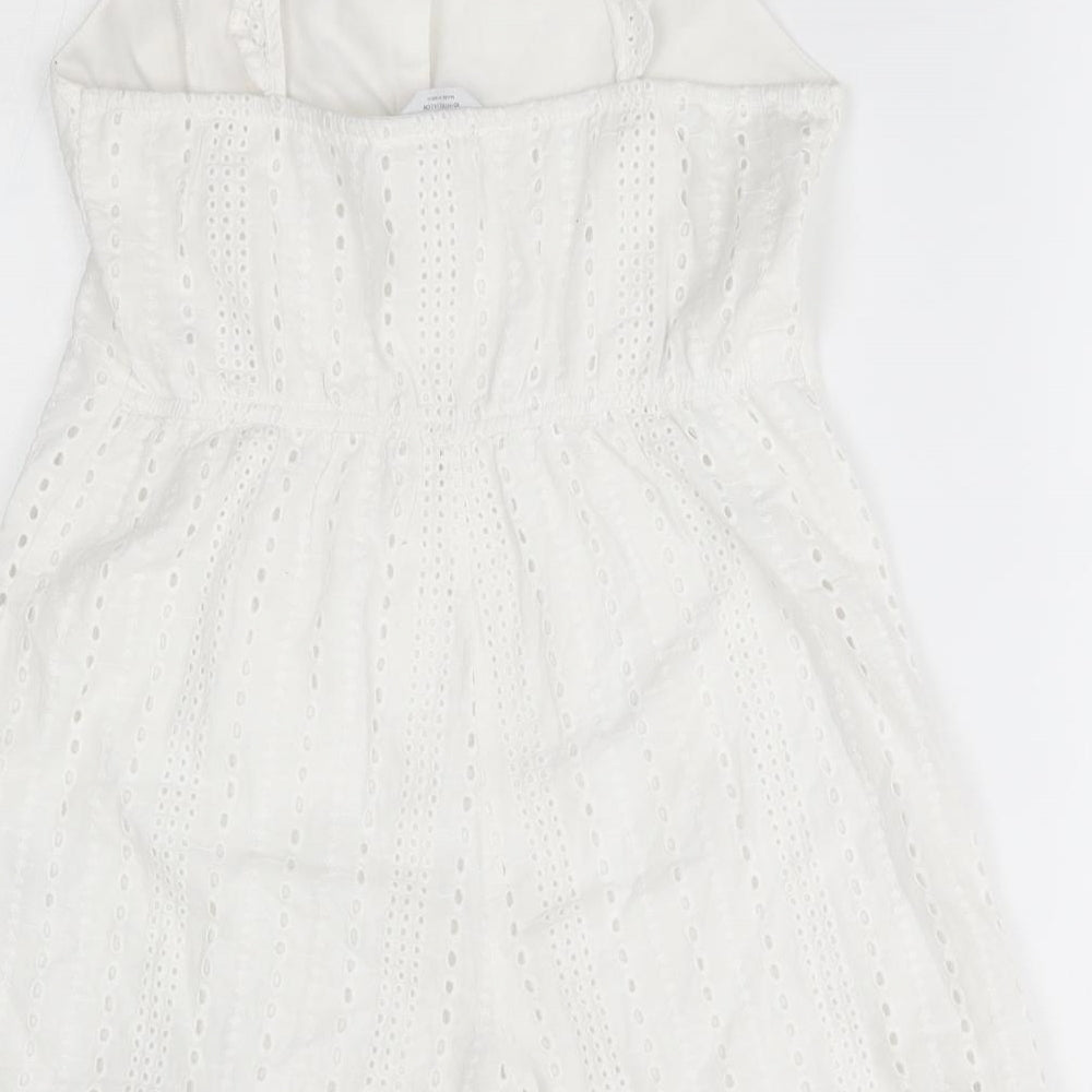 Primark Girls White   Romper One-Piece Size 10-11 Years