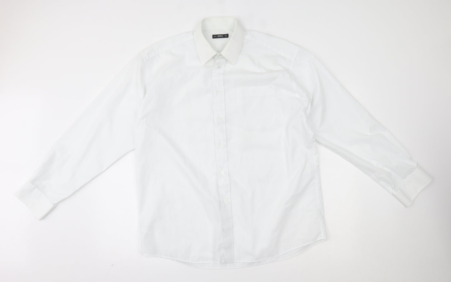 M&S Mens White    Dress Shirt Size 16.5