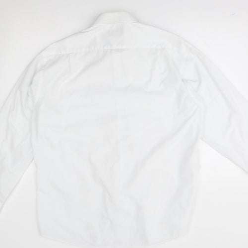 M&S Mens White    Dress Shirt Size 16.5
