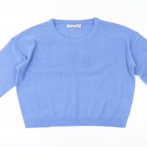 Brave Soul Womens Blue   Pullover Jumper Size L
