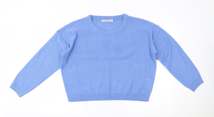 Brave Soul Womens Blue   Pullover Jumper Size L