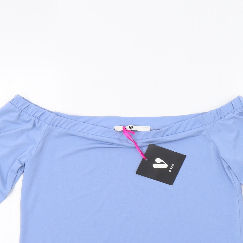 Very Womens Blue   Basic Blouse Size 10