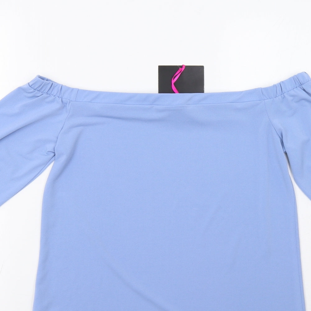 Very Womens Blue   Basic Blouse Size 10