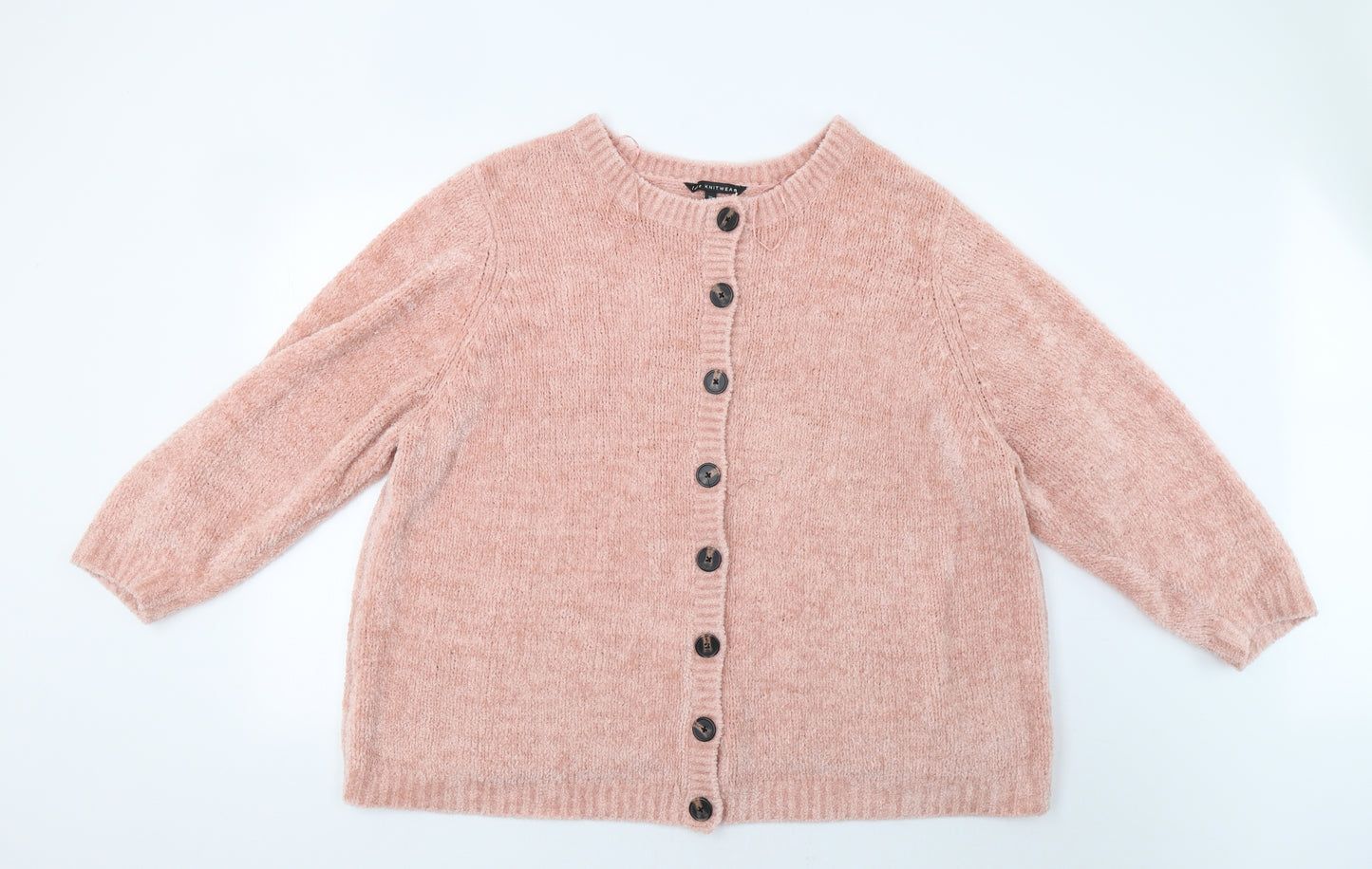 Bonmarché Womens Pink   Cardigan Jumper Size 26