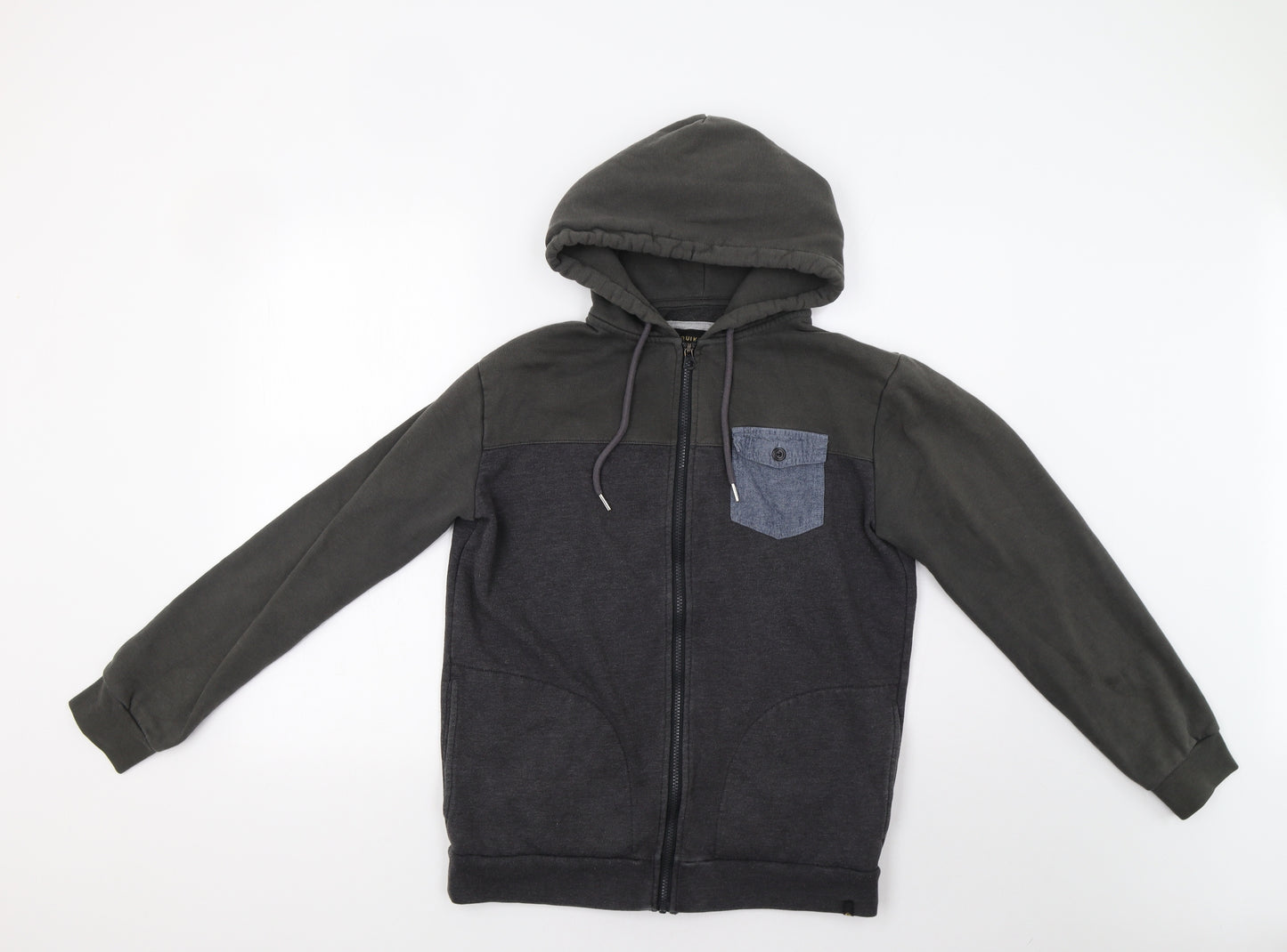 Quicksilver Mens Grey   Full Zip Hoodie Size S