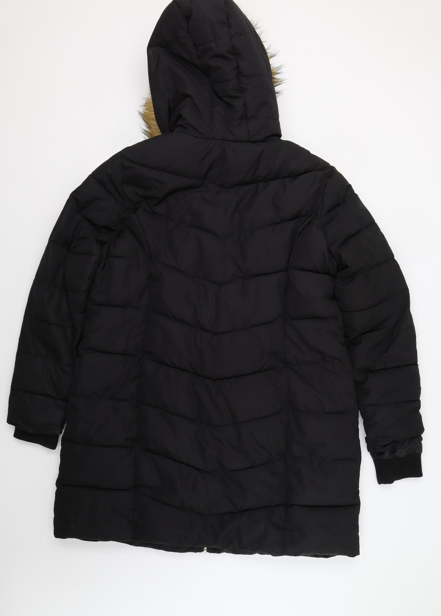 Papaya Womens Black   Puffer Jacket Jacket Size 20