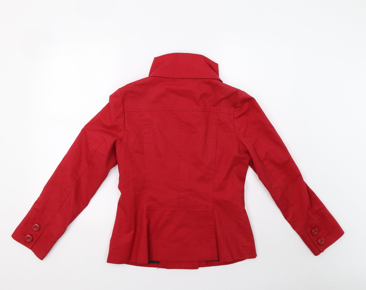 Newq Look Womens Red   Pea Coat Coat Size 10