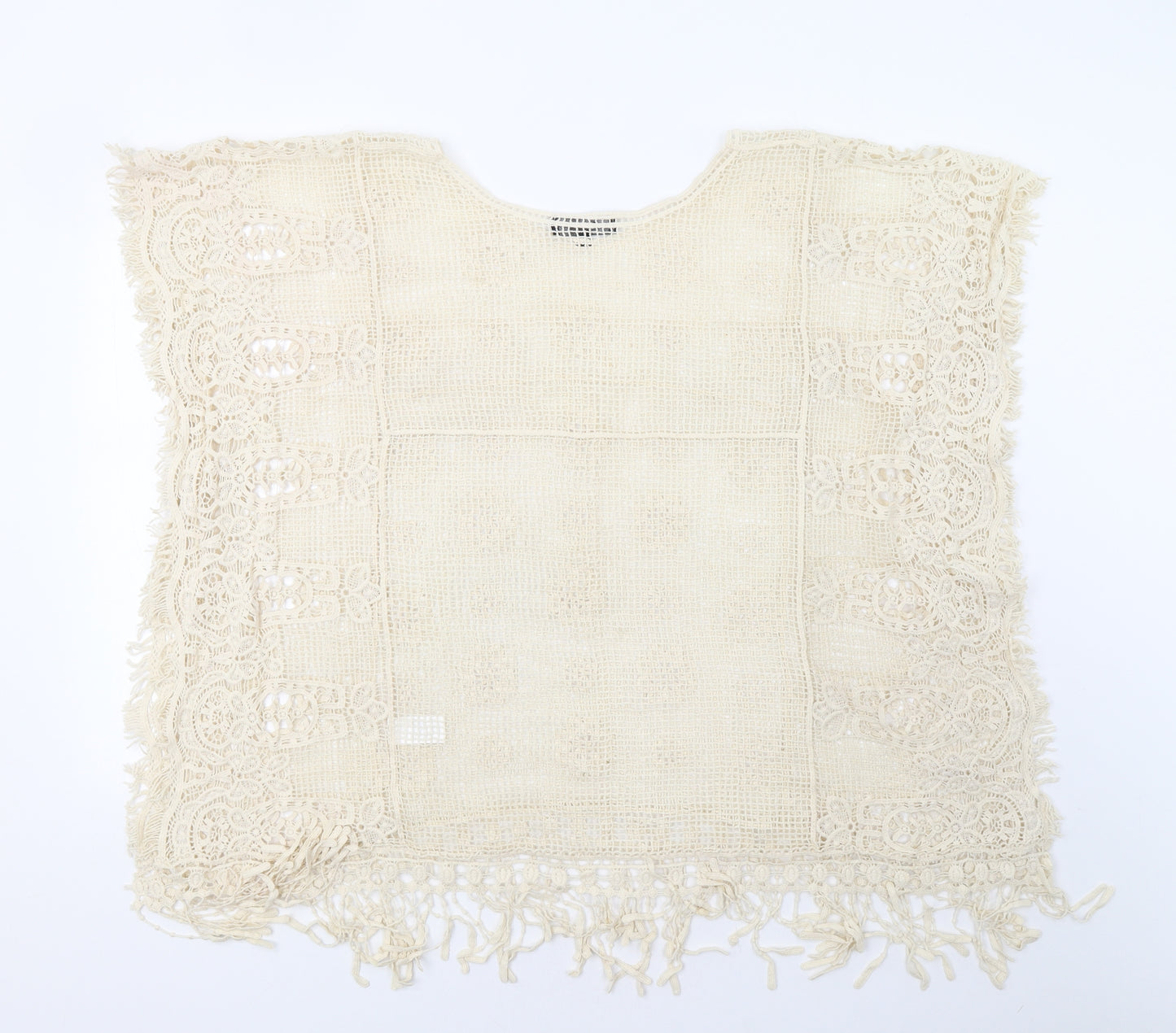 By Julie Womens Beige   Tunic Blouse One Size