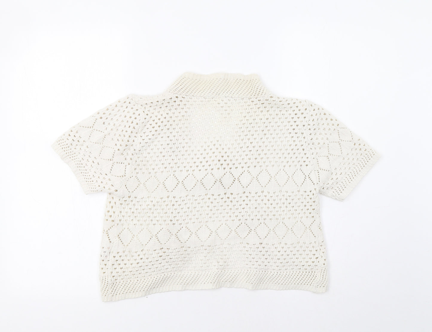 New Design Womens Ivory   Cardigan Jumper Size M