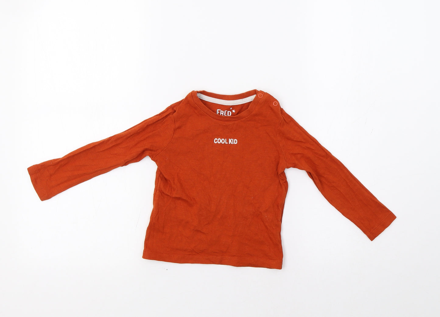 F&F Baby Orange   Basic T-Shirt Size 18-24 Months