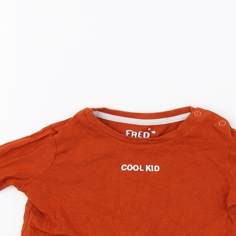 F&F Baby Orange   Basic T-Shirt Size 18-24 Months