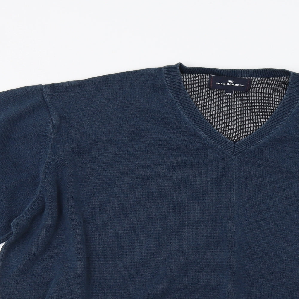 M&S Mens Blue   Pullover Jumper Size 2XL