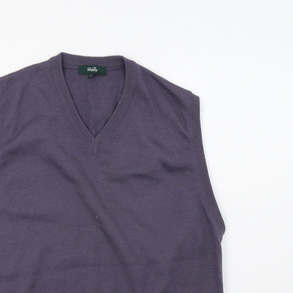 Wolsey Mens Purple   Vest Jumper Size L