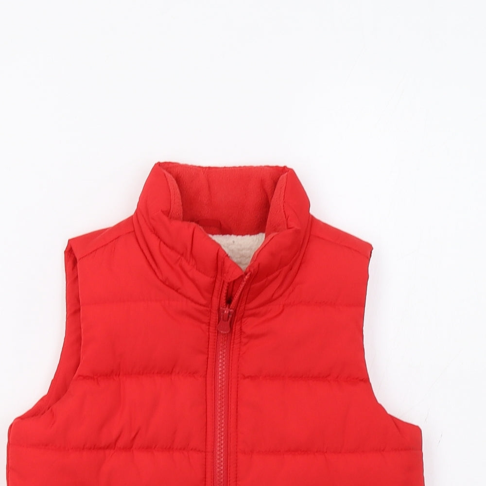 Gap Girls Red   Gilet Waistcoat Size 4 Years