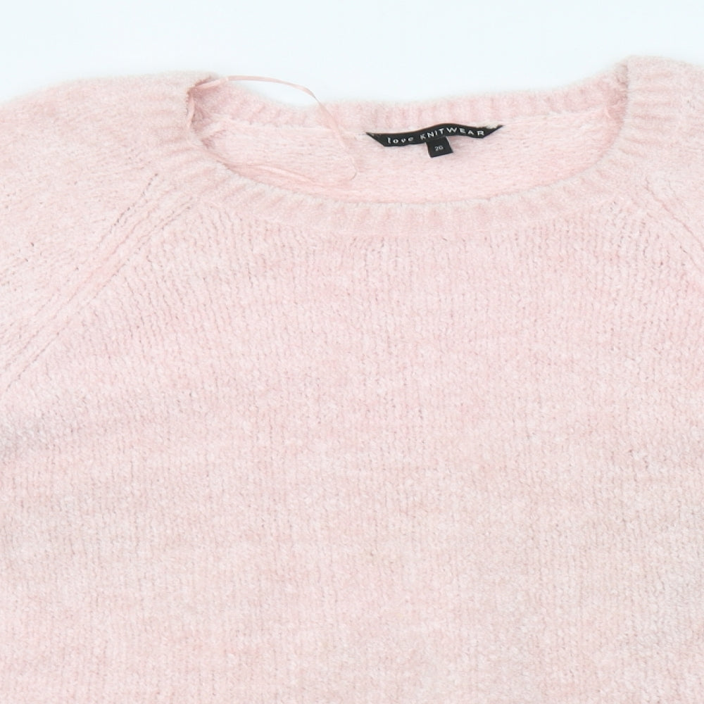 Bonmarche Womens Pink   Pullover Jumper Size 26