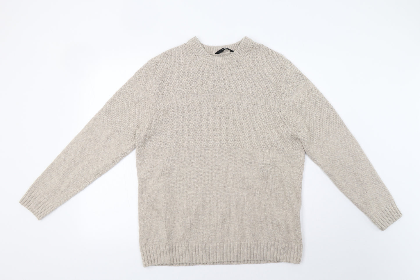 George Mens Beige   Pullover Jumper Size L