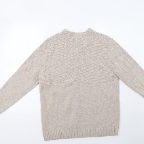 George Mens Beige   Pullover Jumper Size L