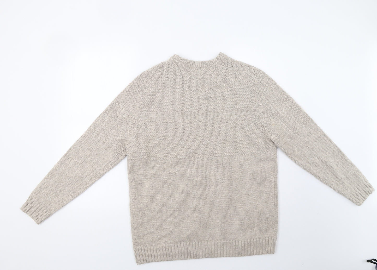 George Mens Beige   Pullover Jumper Size L