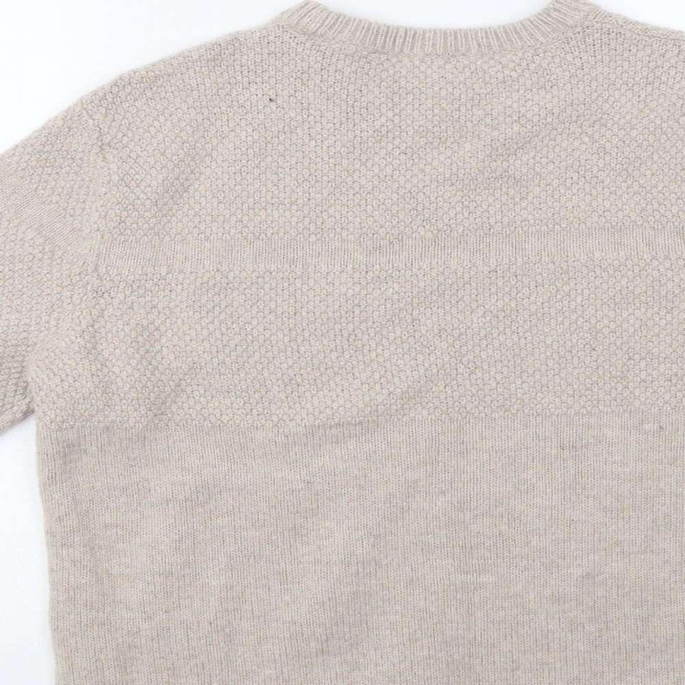 George Mens Beige   Pullover Jumper Size L