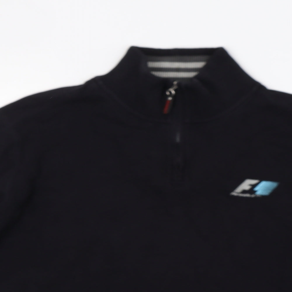 Formula 1 Mens Black   Henley Sweatshirt Size 2XL