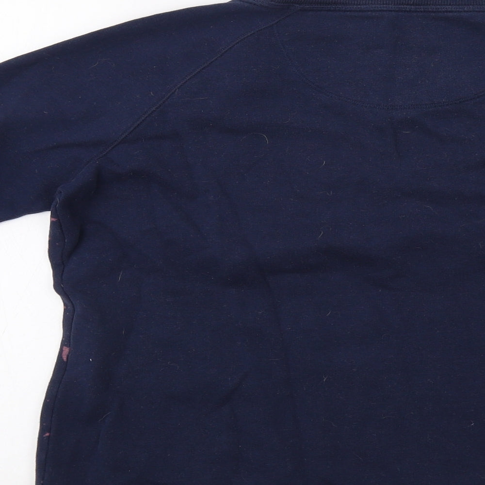 Fat Face Womens Blue   Pullover Sweatshirt Size 14  - Bird Print