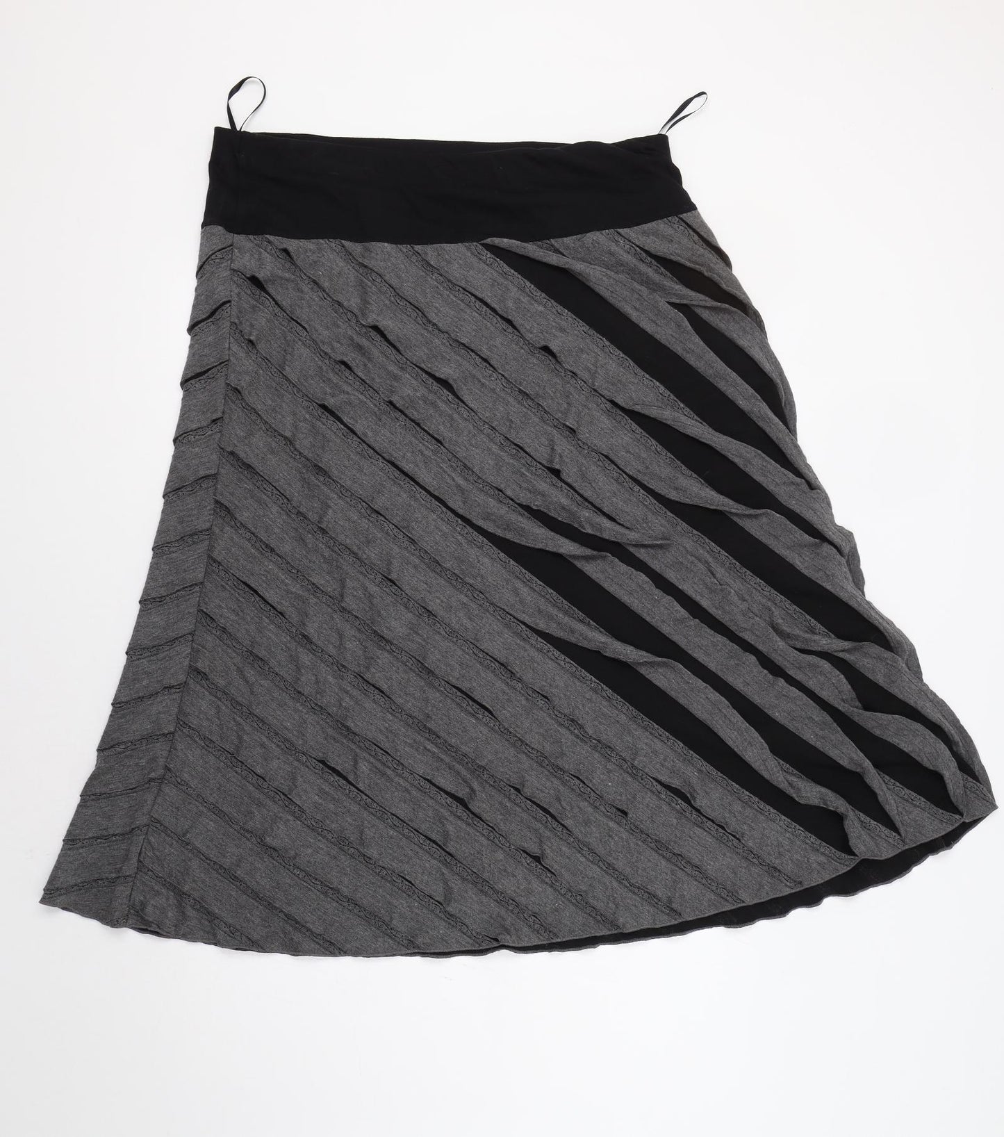 Per Una Womens Grey   A-Line Skirt Size 18