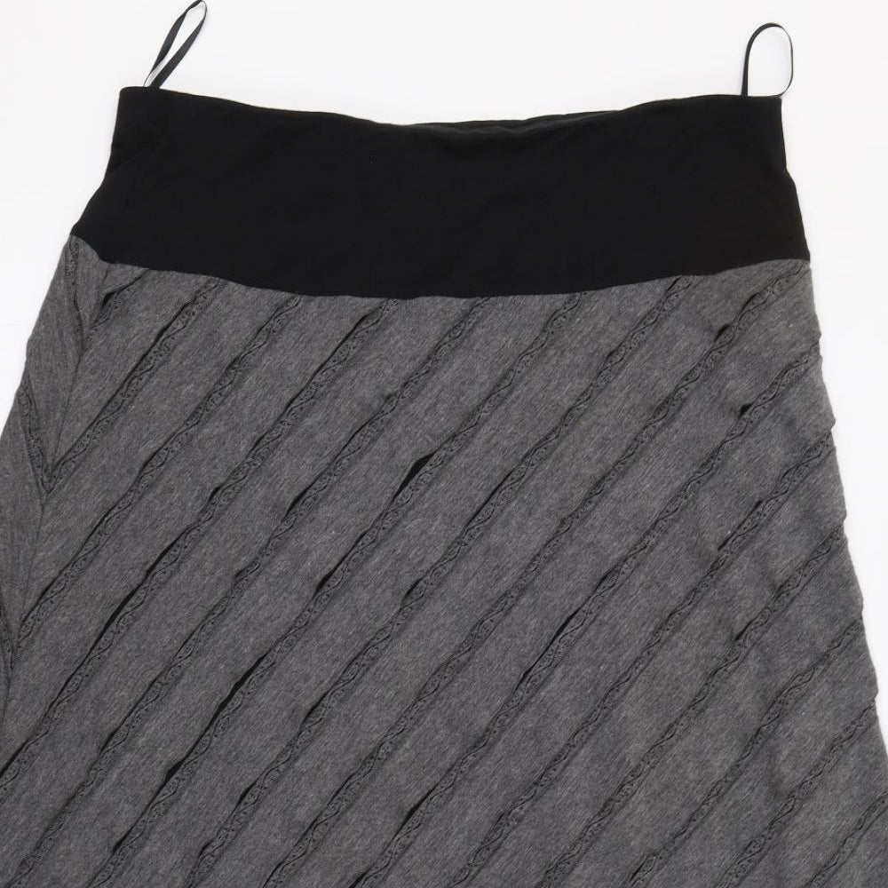 Per Una Womens Grey   A-Line Skirt Size 18