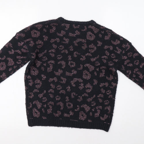 Primark Girls Blue Animal Print  Pullover Jumper Size 11-12 Years
