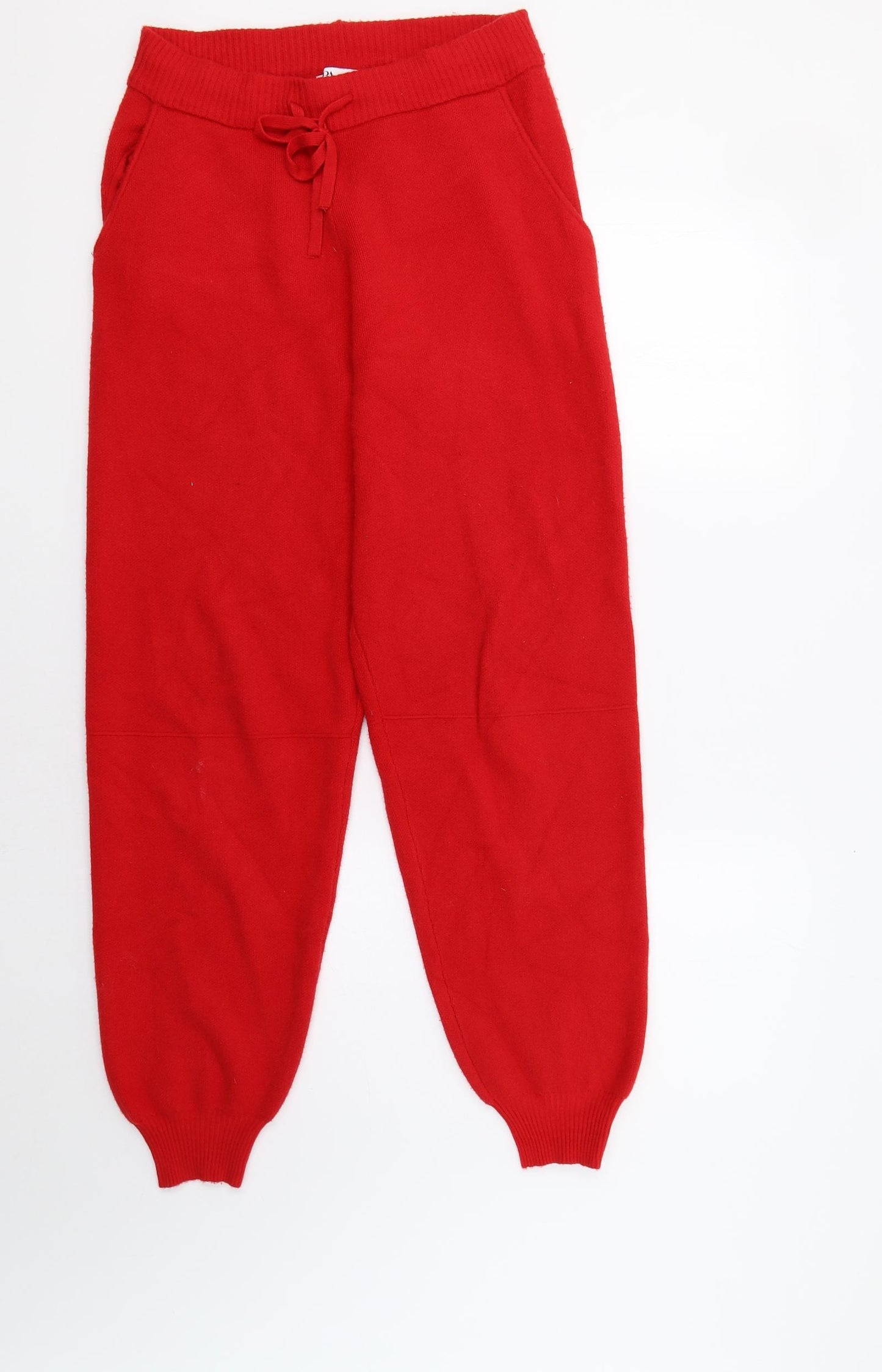 Zara Womens Red   Jogger Trousers Size M