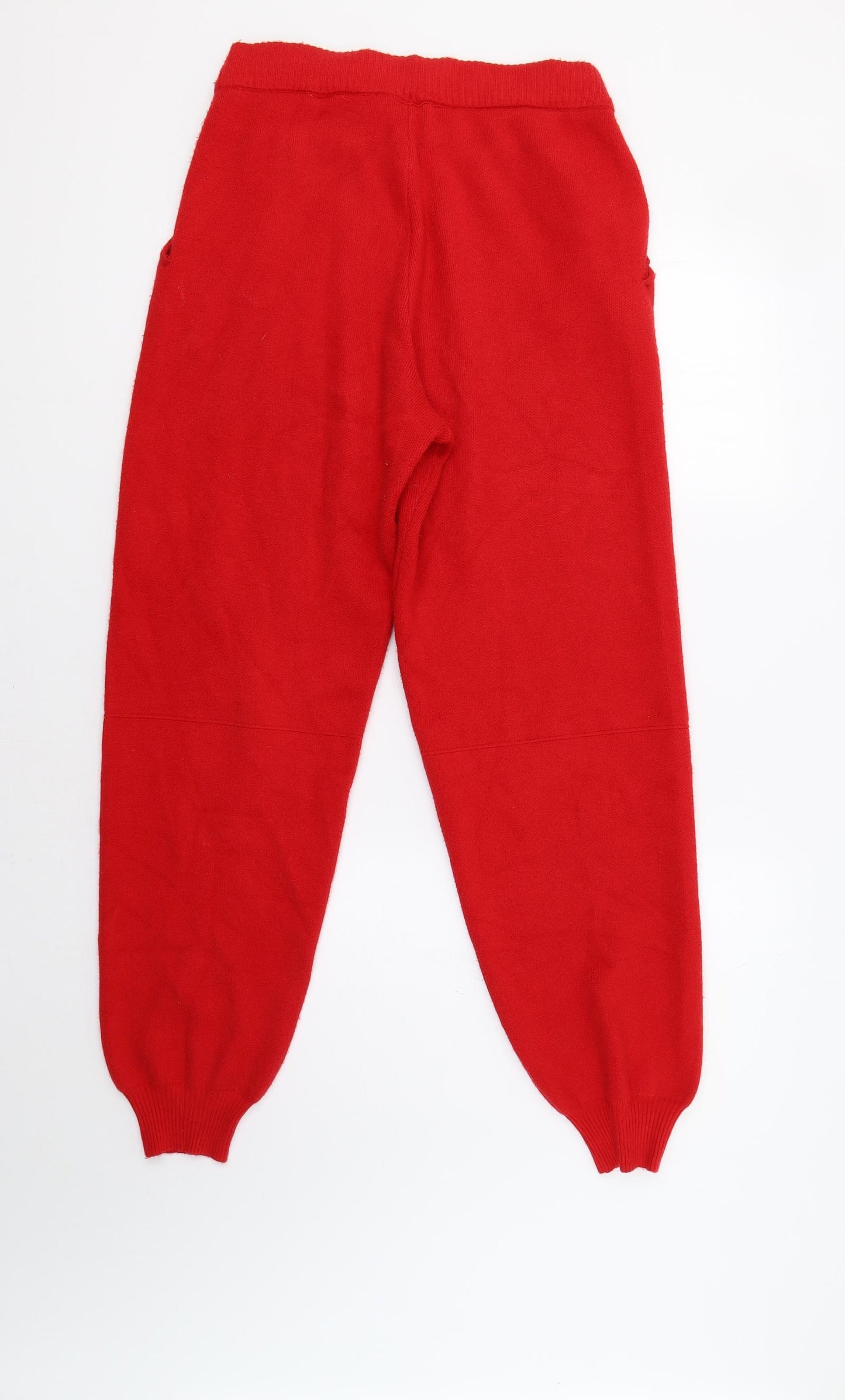 Zara Womens Red   Jogger Trousers Size M