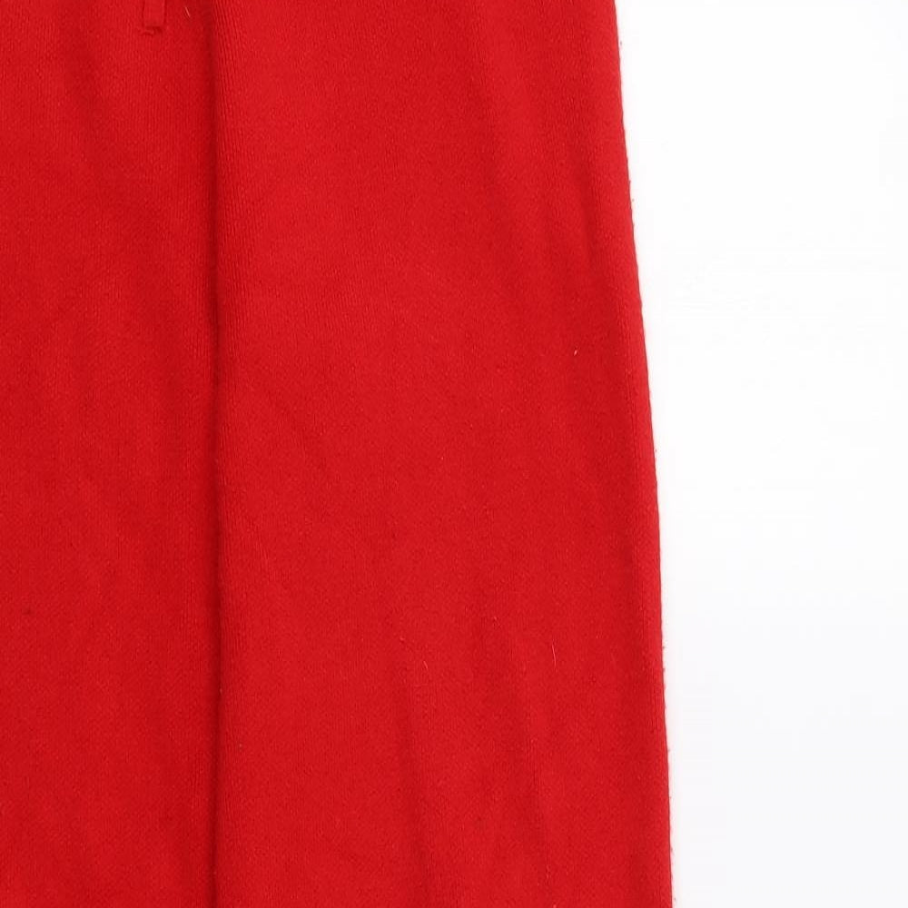 Zara Womens Red   Jogger Trousers Size M