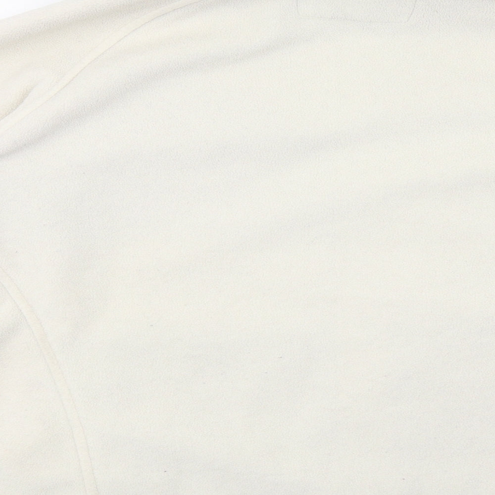 Mountain Life Womens Ivory   Full Zip Sweatshirt Size 12