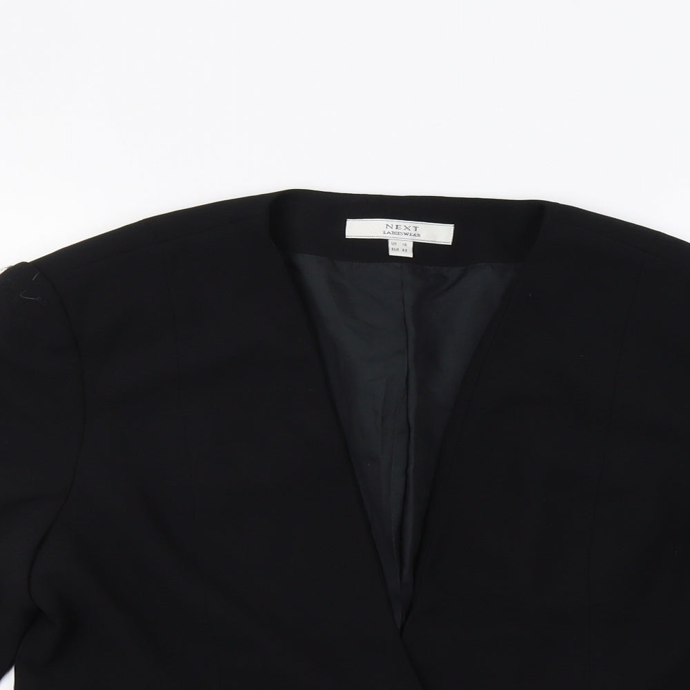 NEXT Womens Black   Kimono Blazer Size 14
