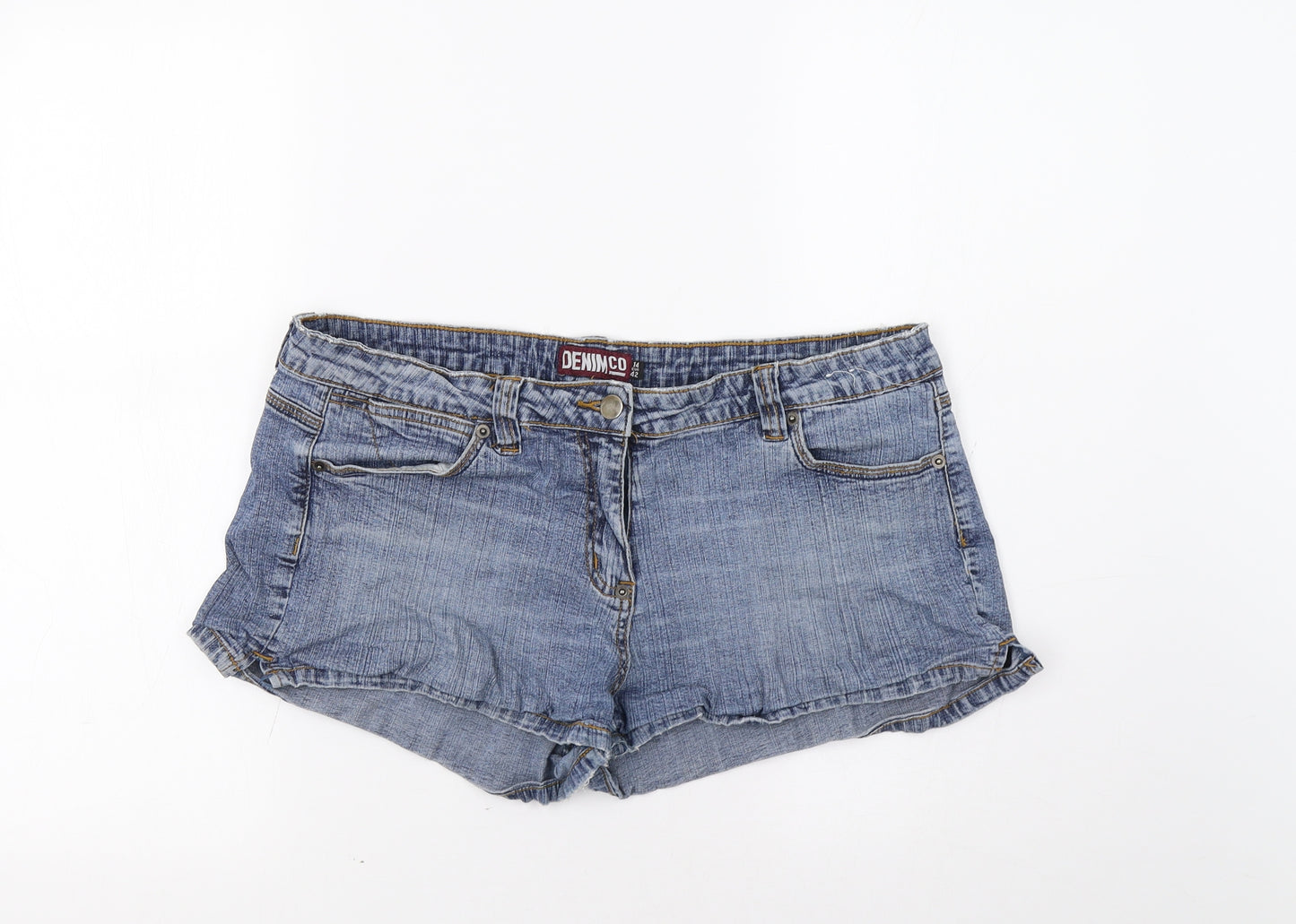 Primark Womens Blue   Hot Pants Shorts Size 14