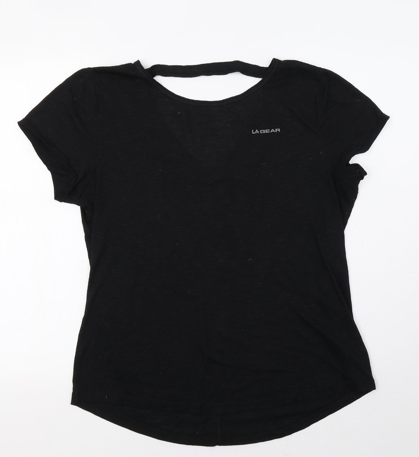 LA Gear Womens Black   Basic T-Shirt Size 16