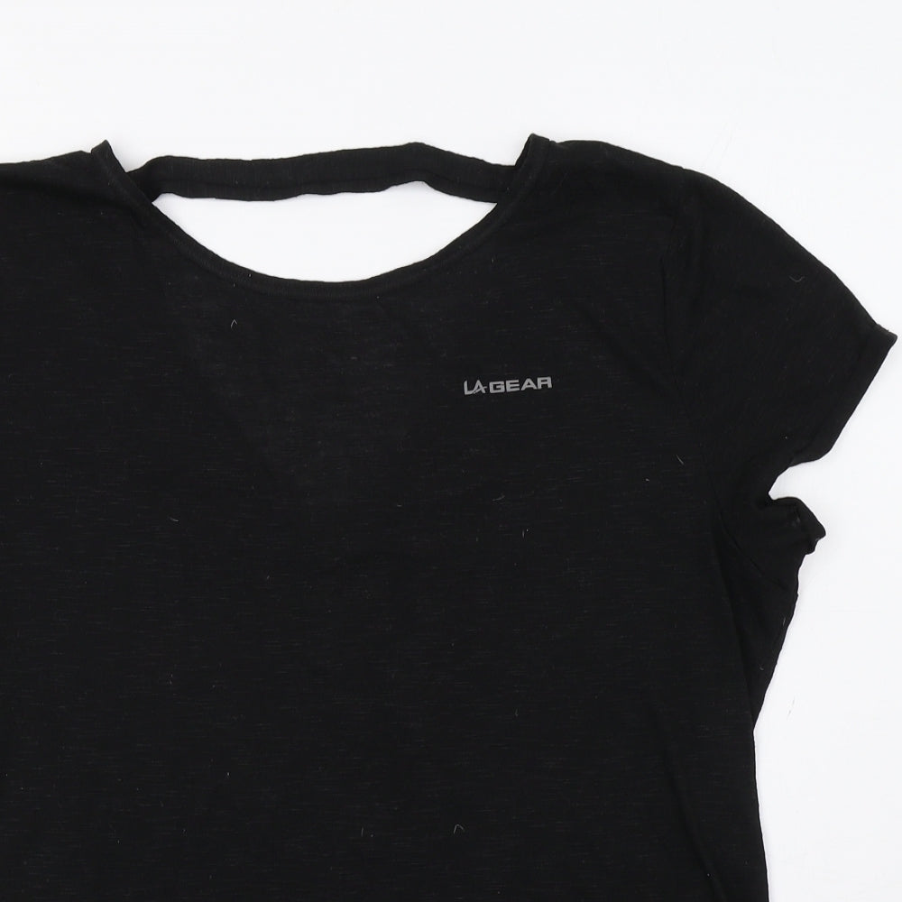 LA Gear Womens Black   Basic T-Shirt Size 16