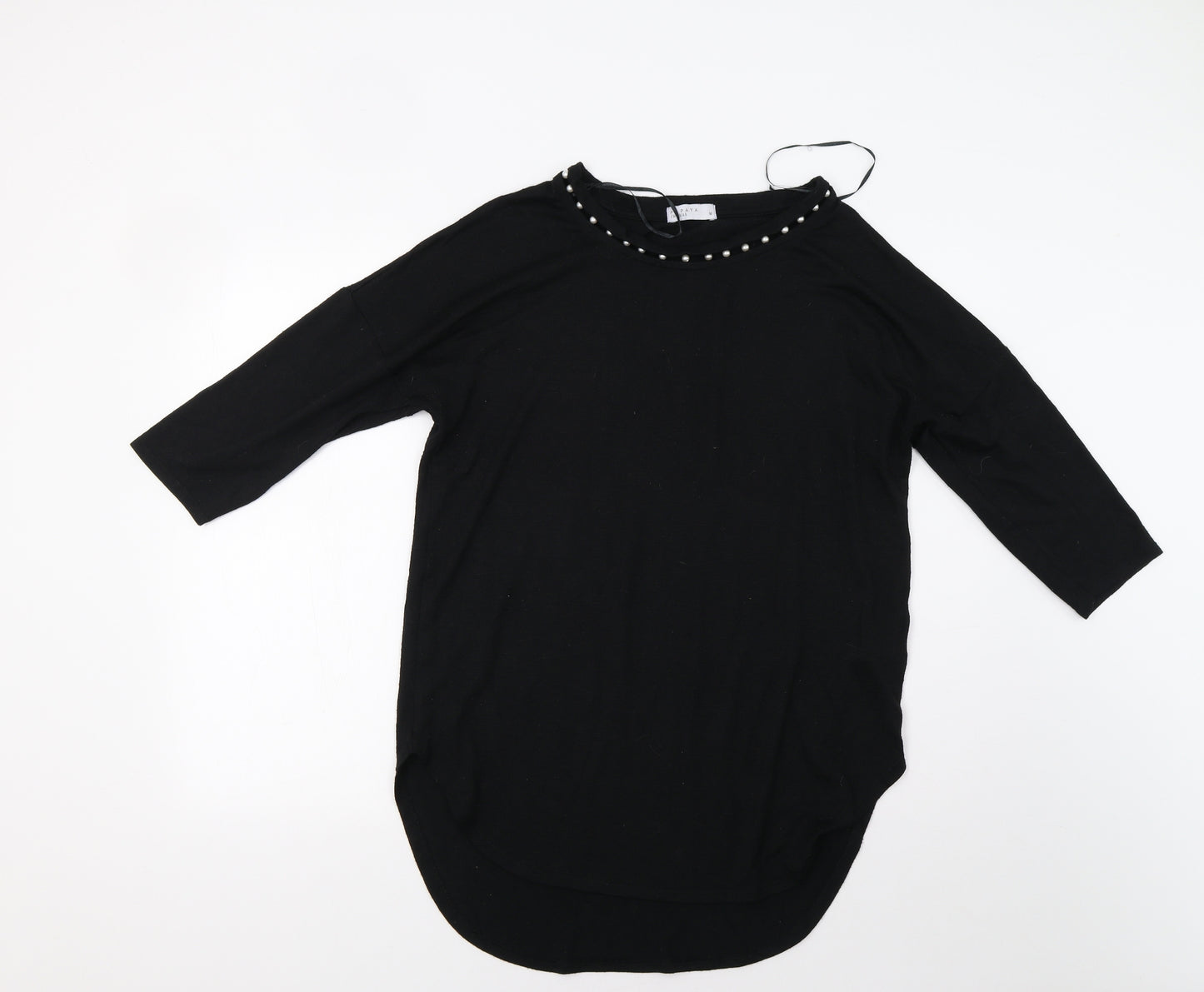 Papaya Womens Black   Tunic T-Shirt Size M
