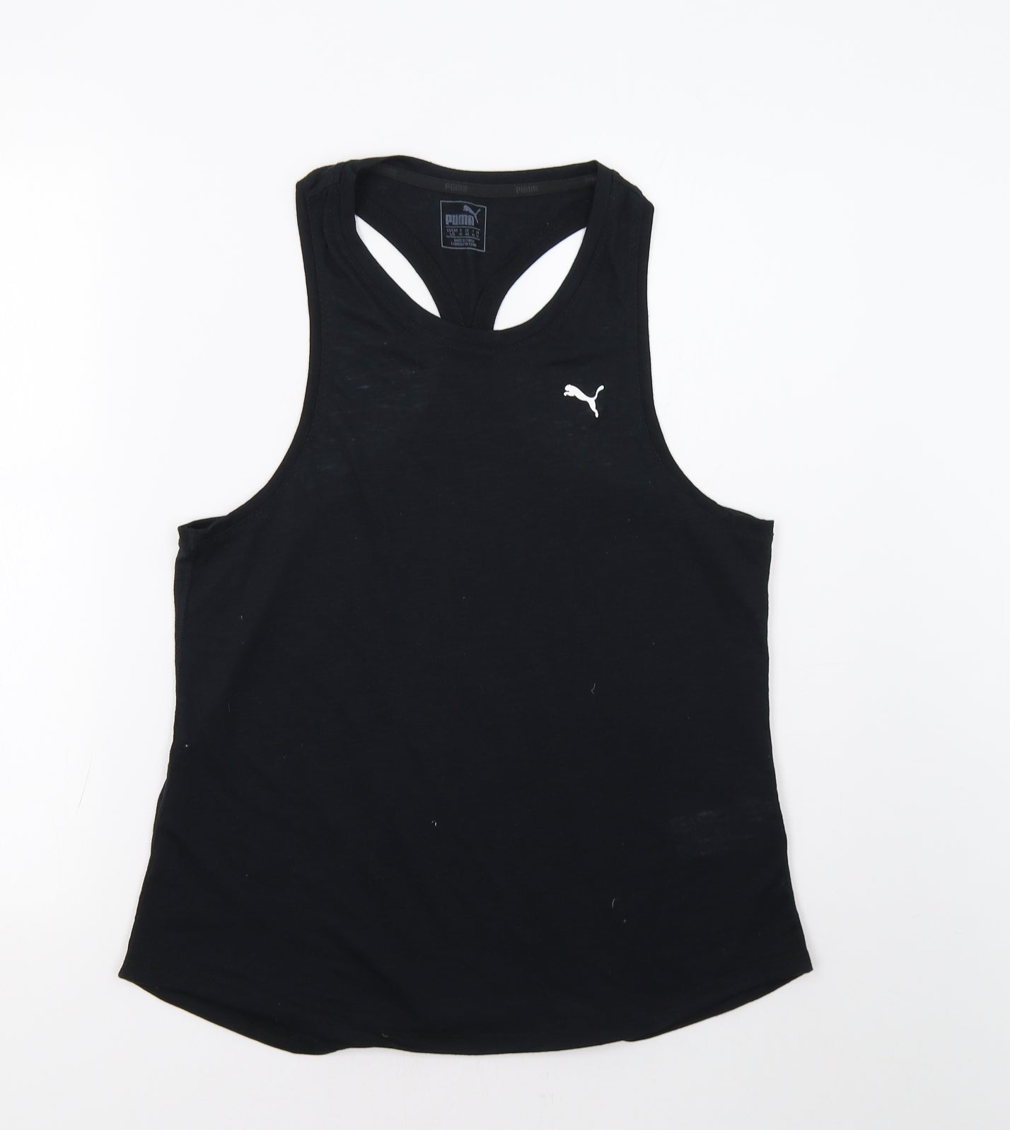 PUMA Womens Black   Jersey Tank Size L